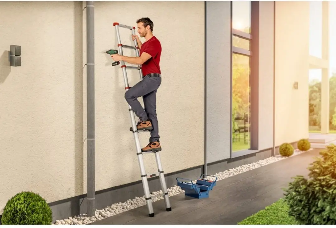 Hailo T80 Aluminium Telescoopladder 9 Treden