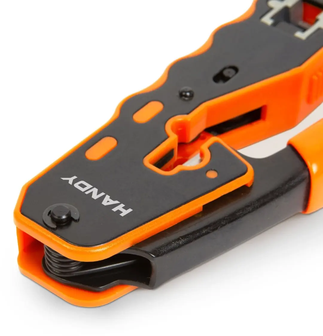 Handy Krimptang RJ45 8P8C - Oranje/Zwart