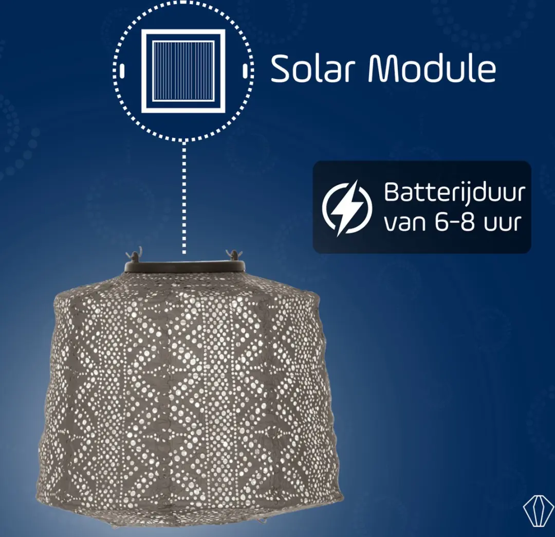 Lumiz Solar Tuinverlichting Lace 20cm - Taupe
