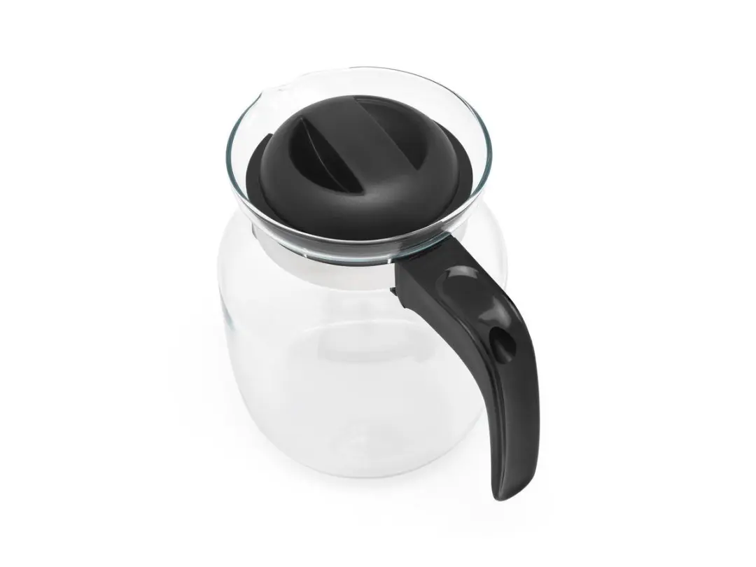 Bredemeijer Theepot Nora Glas 1,25L - Transparant/Zwart