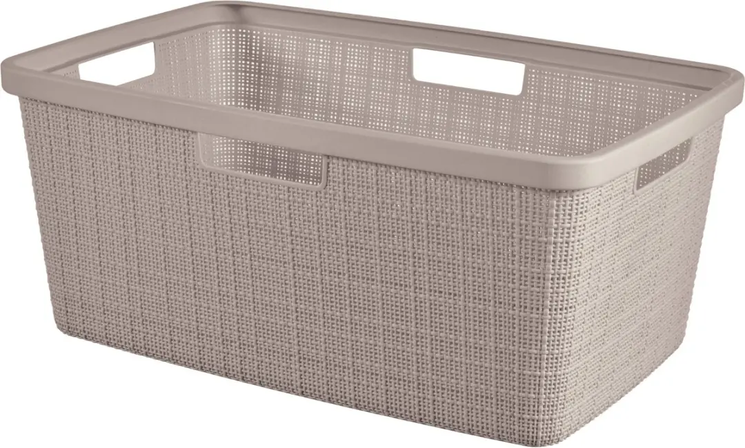 Curver Jute Wasmand 46L - 2 Stuks Taupe