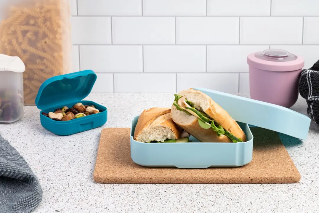 Amuse Lunchbox Sky Blue 650ml - 2-delig - 185x125x50mm