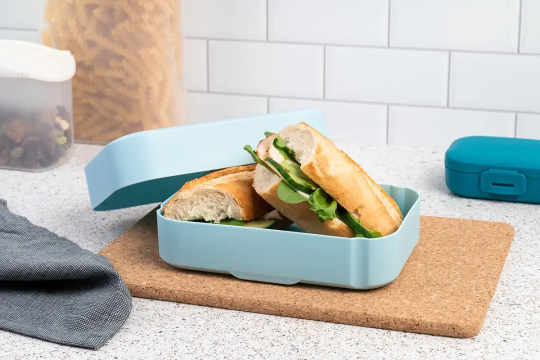 Amuse Lunchbox Sky Blue 650ml - 2-delig - 185x125x50mm