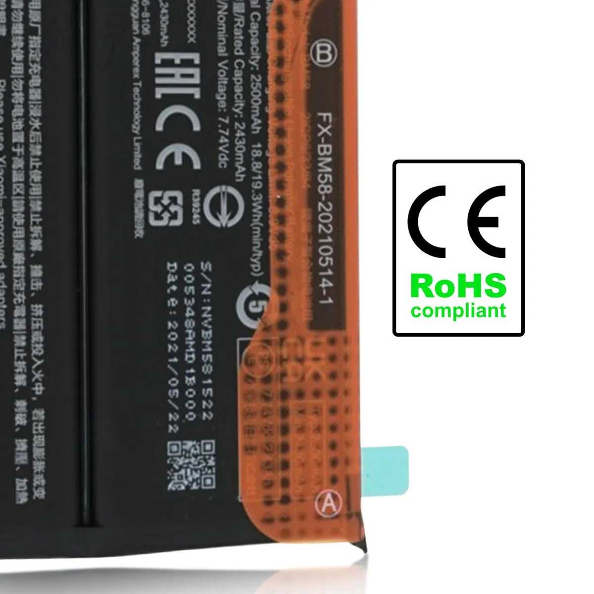 Xiaomi 11T Pro BM58 Interne Batterij - 5000mAh - Zwart - afbeelding 4 van 4