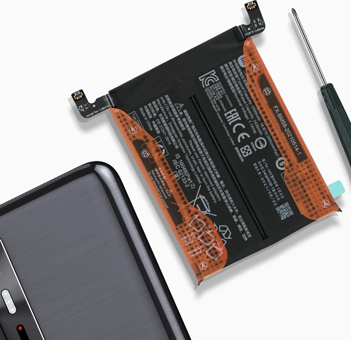 Xiaomi 11T Pro BM58 Interne Batterij - 5000mAh - Zwart - afbeelding 2 van 4