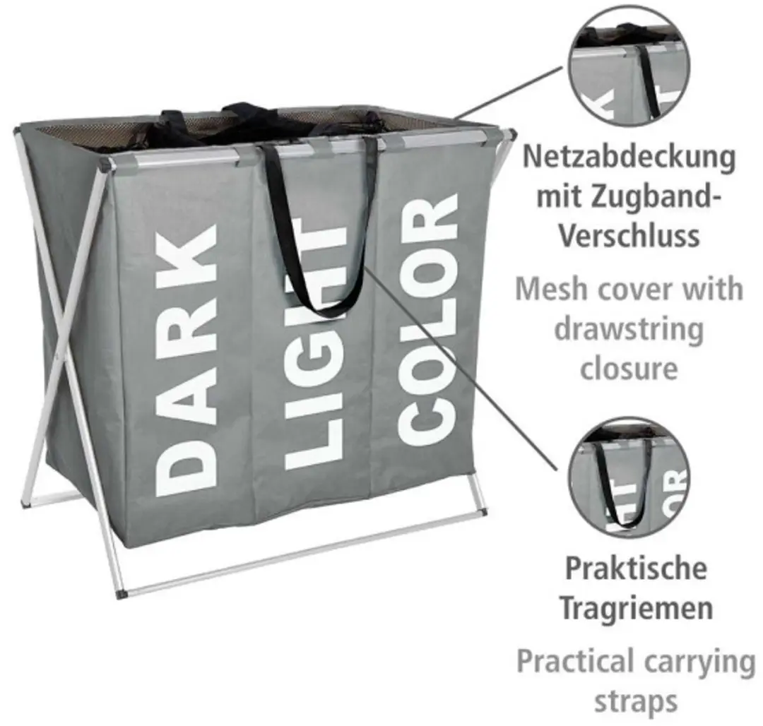 Wenko BKS Wasmand 130L - Grijs