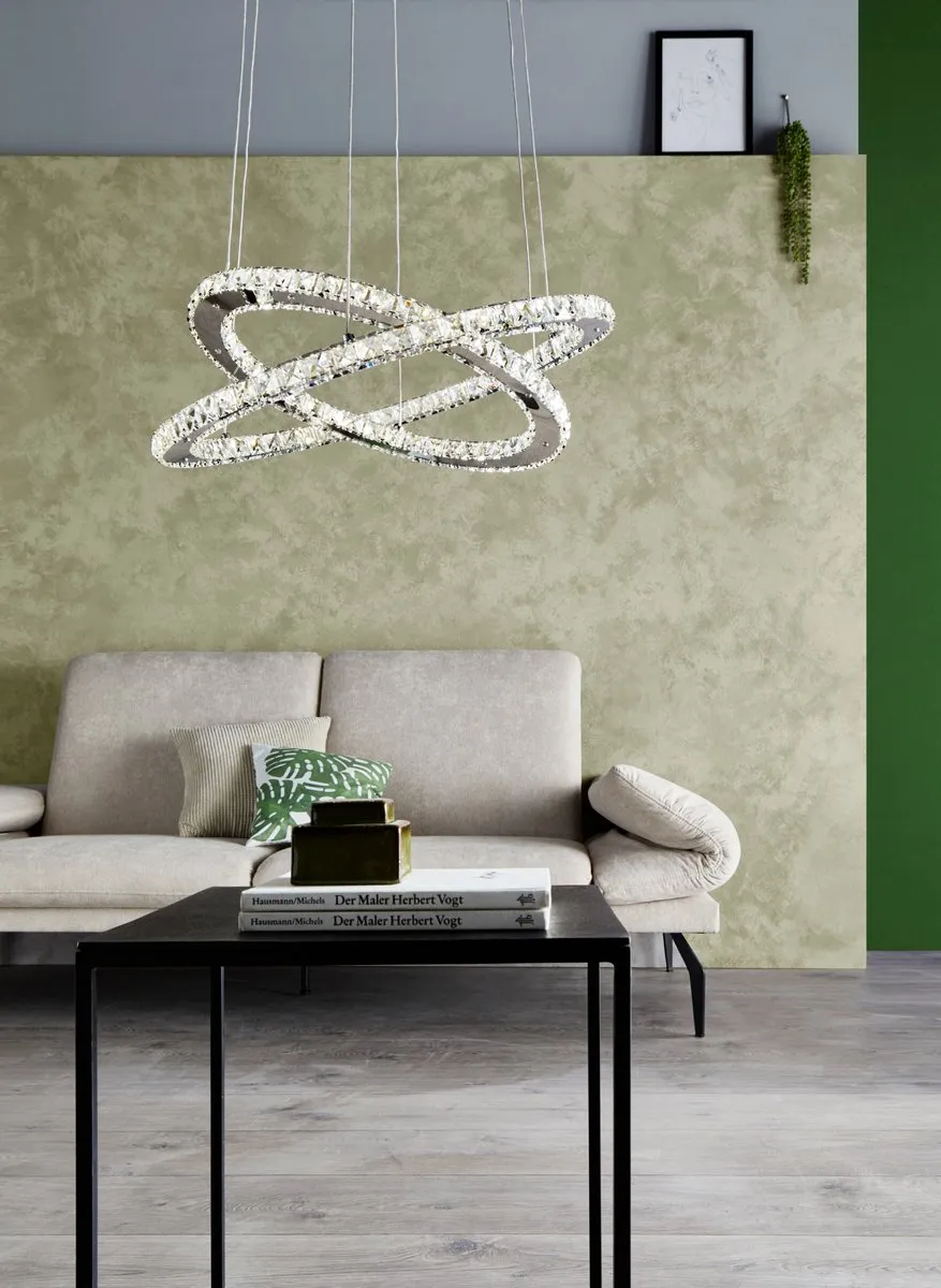 Eglo Varrazo Hanglamp LED Ø55cm - Chroom