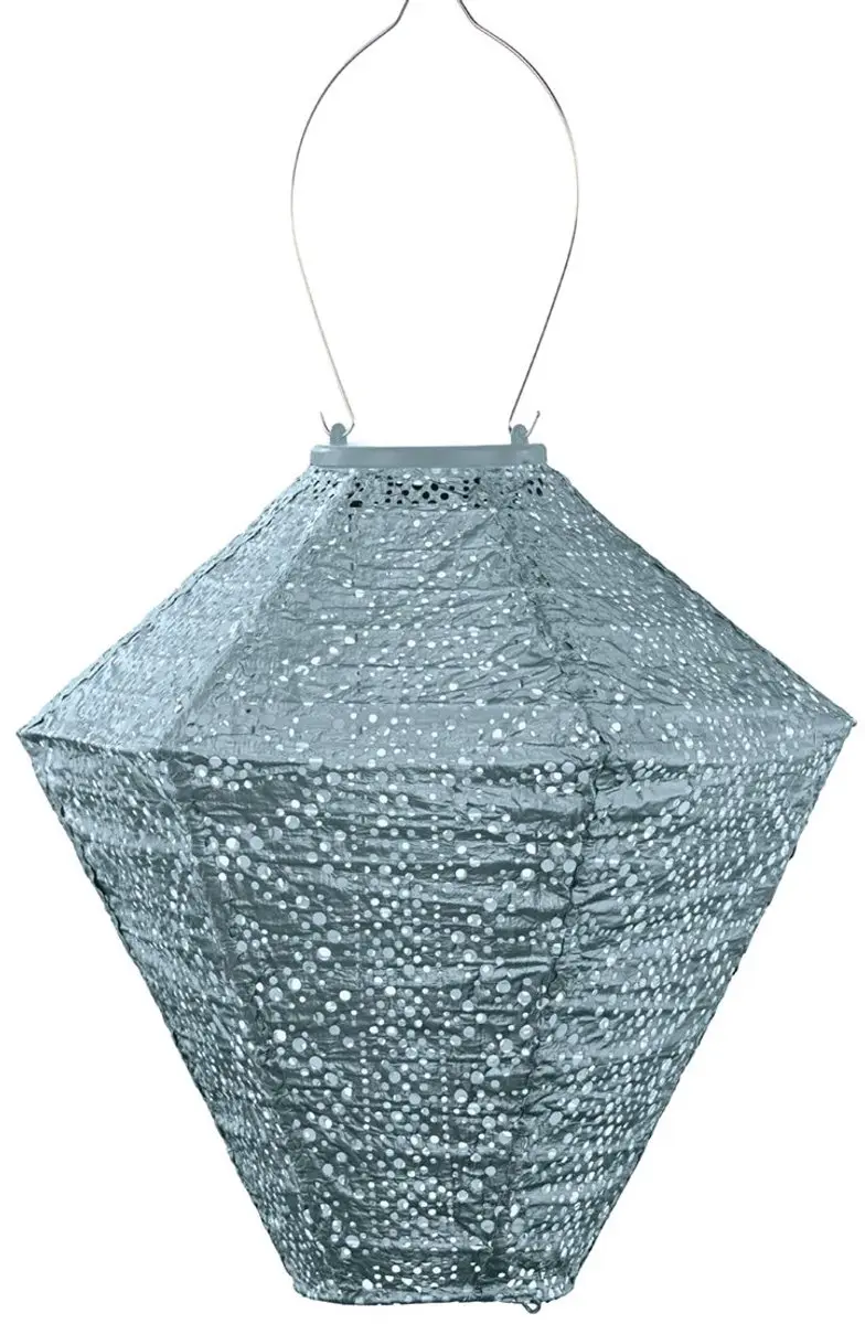 Lumiz Solar Lampion Diamond Set - 3 Stuks - Grijsblauw/Goud/Paars
