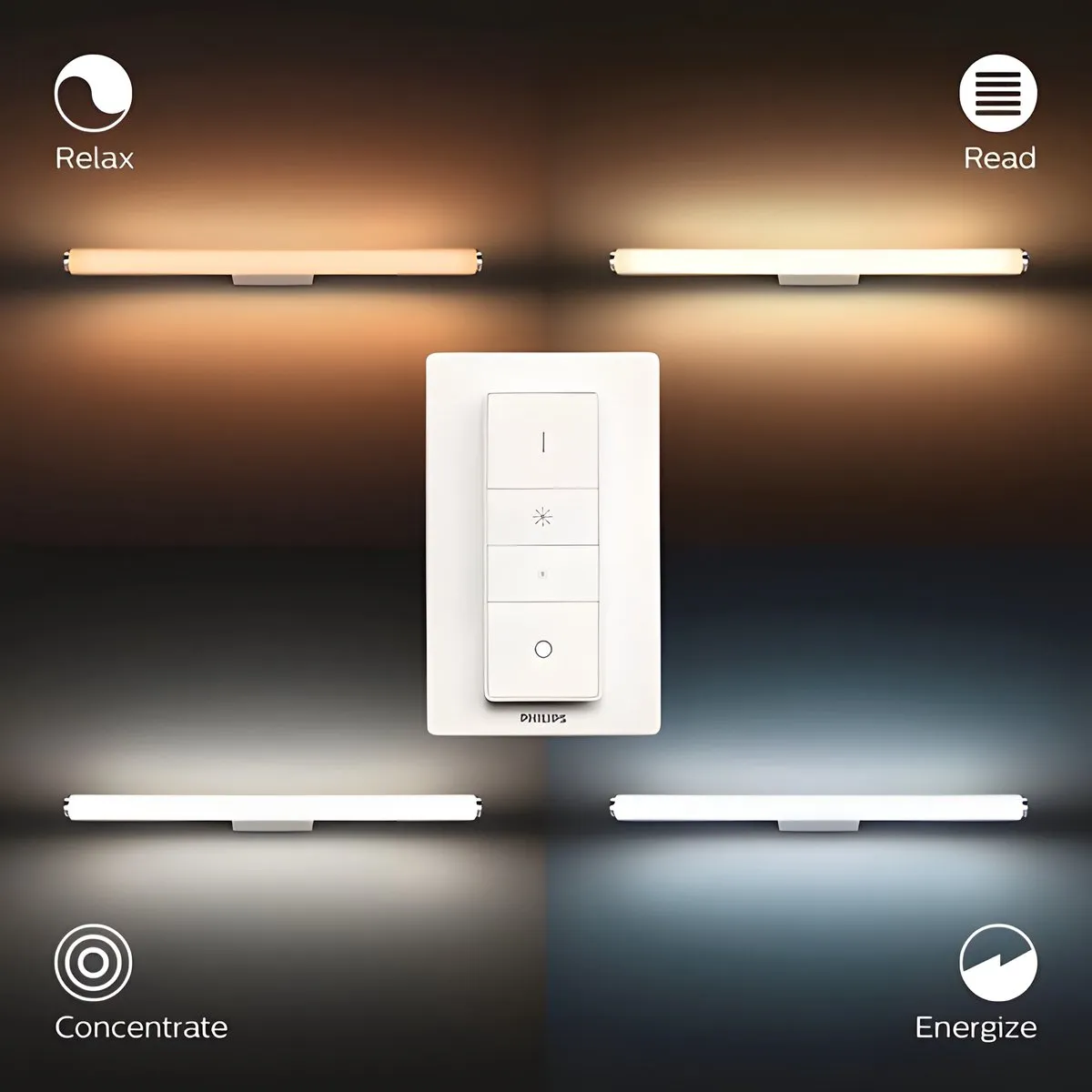 Philips Hue Adore Badkamerwandlamp - Warm wit licht