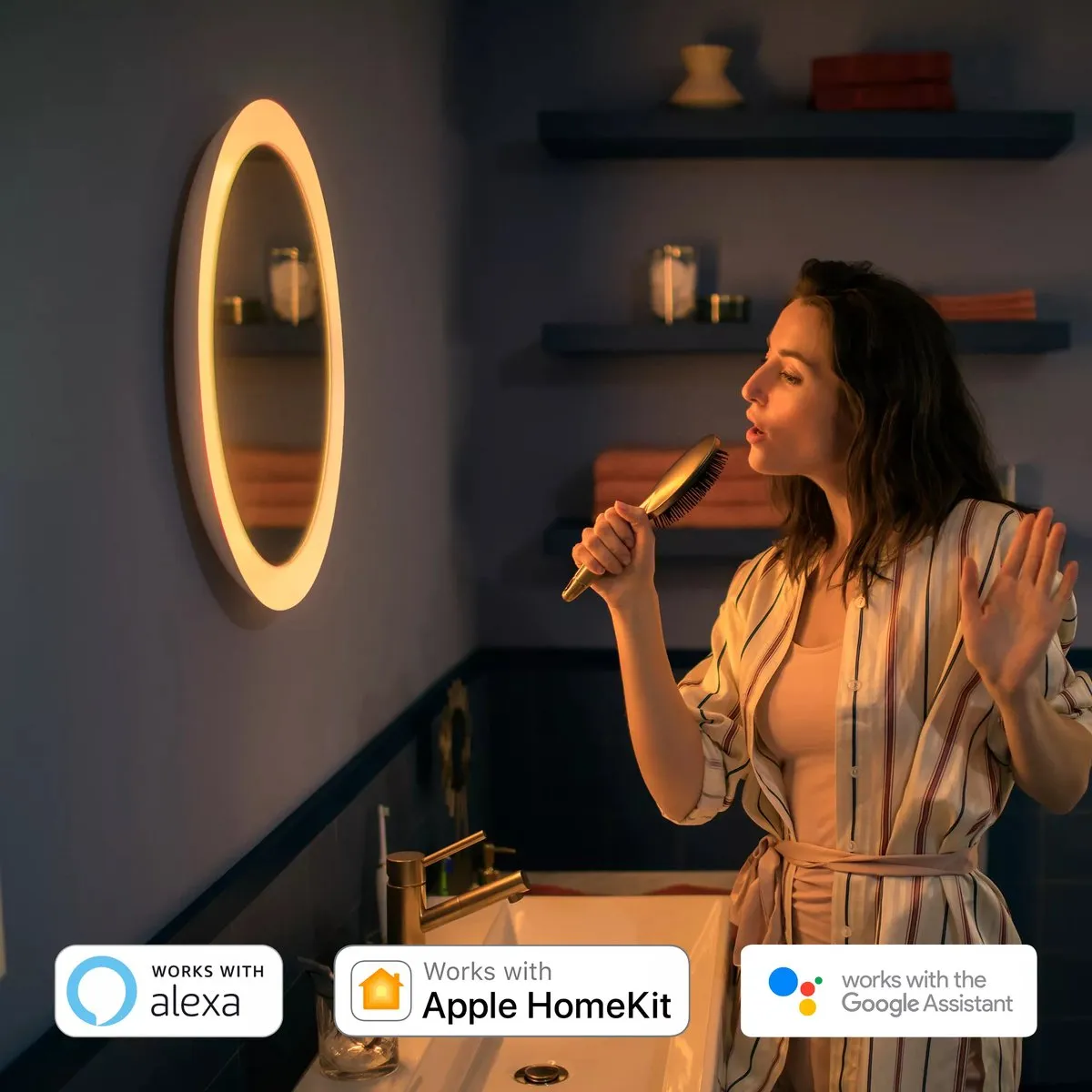 Philips Hue Adore Badkamerwandlamp - Warm wit licht