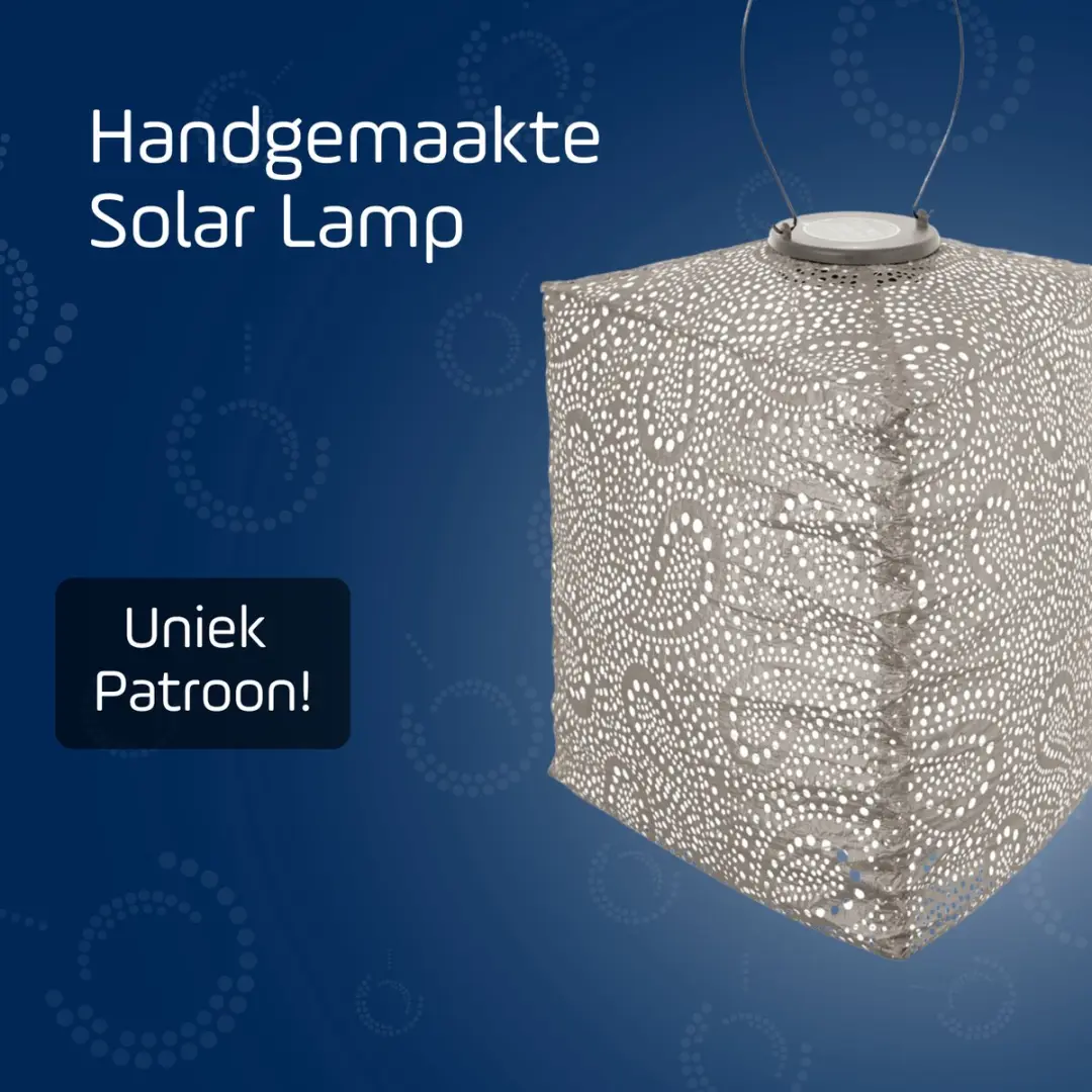 Lumiz Solar Tuinverlichting Paisley Triangle - 28cm - Licht Taupe