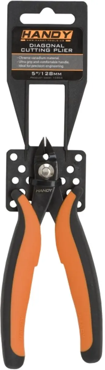 Handy Zijsnijtang 130mm - Chroom-vanadium staal - Oranje/Zwart