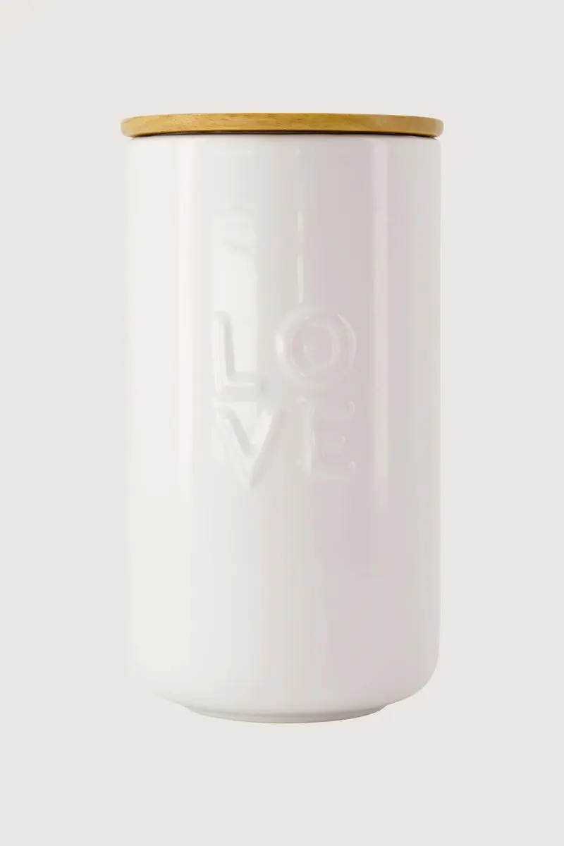 Zusss Love Keramiek Voorraadpot 225ml - Wit