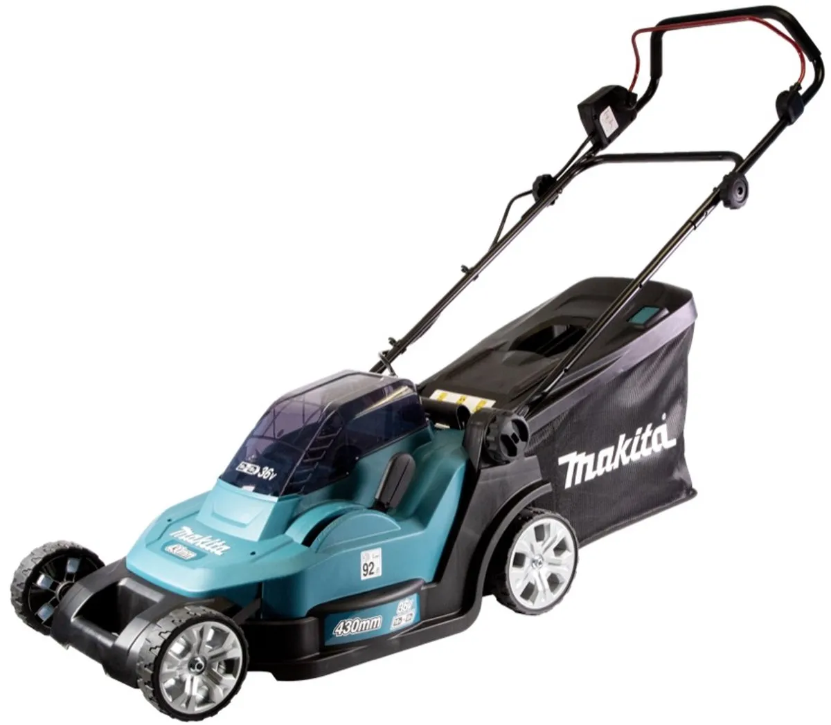 Makita DLM 432 T2 Accugrasmaaier 43cm - 2x 5.0Ah - 50L - afbeelding 4 van 5