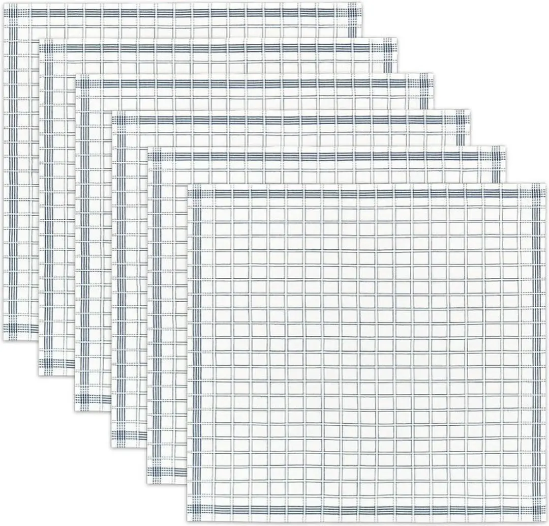 DDDDD Nation Theedoeken - 6 Stuks - 65x65cm - Blauw