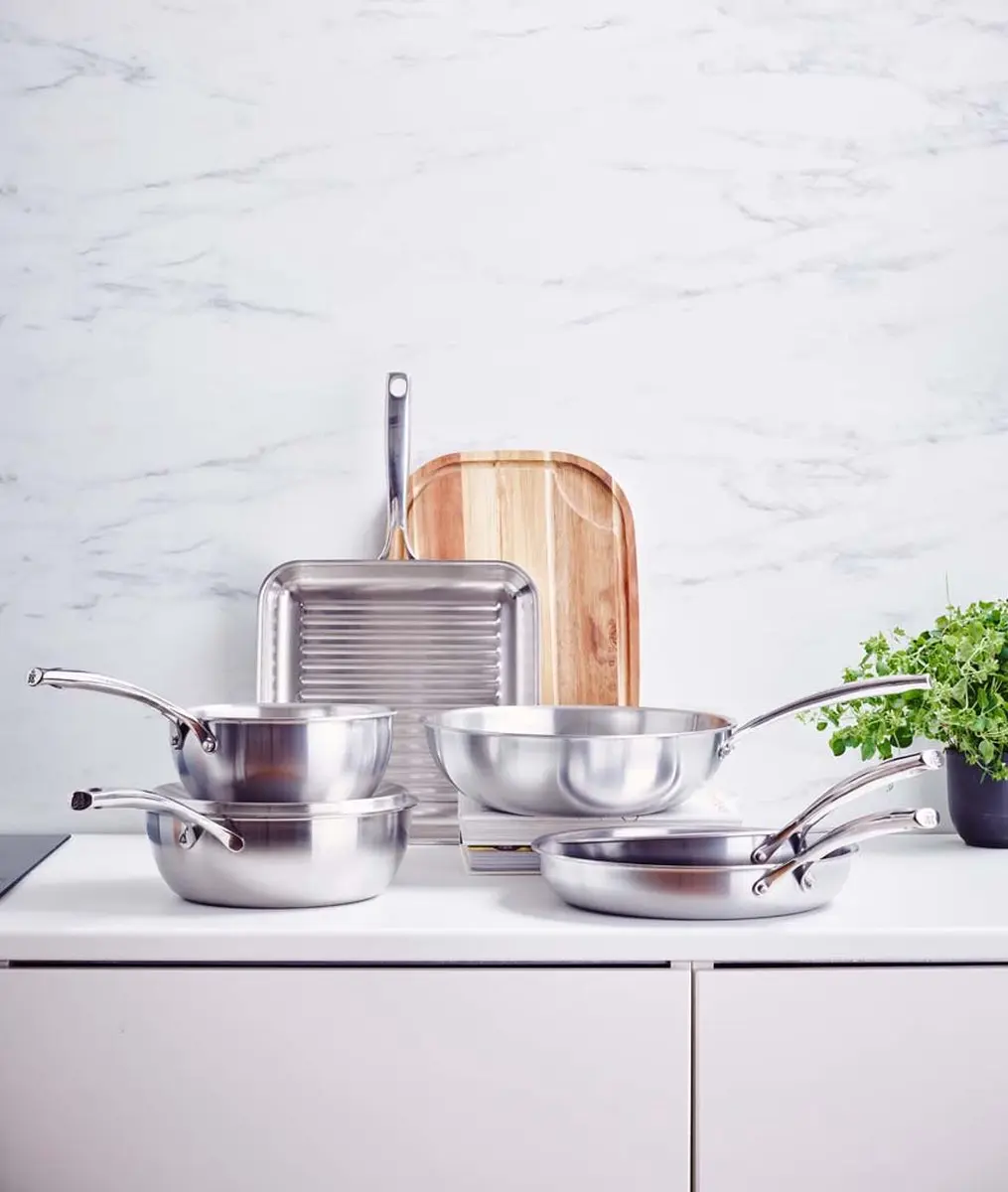 BK Superior Triply Sauteuse 20cm - Zilver