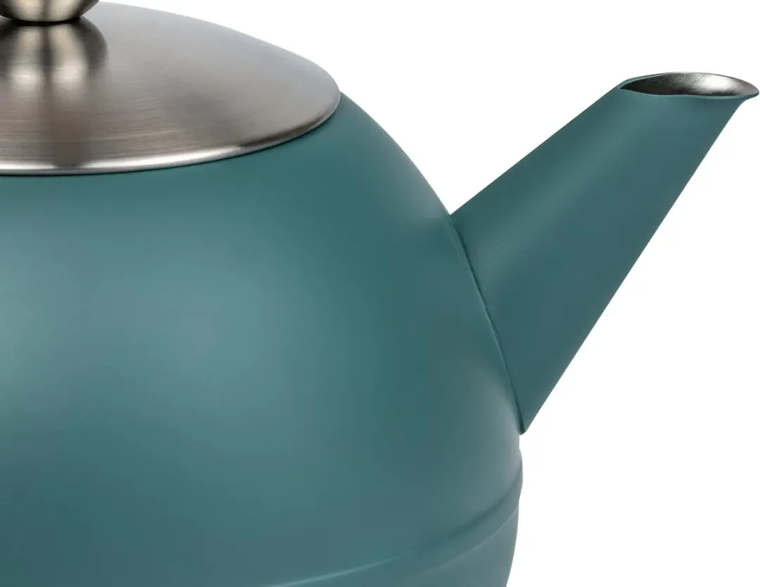 Bredemeijer Theepot Bella Ronde Dubbelwandig 1,2L - Zeeblauw