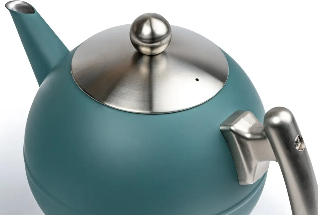 Bredemeijer Theepot Bella Ronde Dubbelwandig 1,2L - Zeeblauw