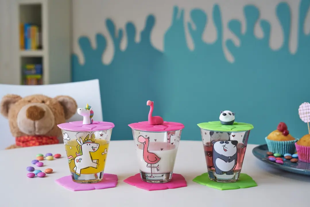 Leonardo Bambini Drinkset 9-delig - Flamingo/Panda/Unicorn
