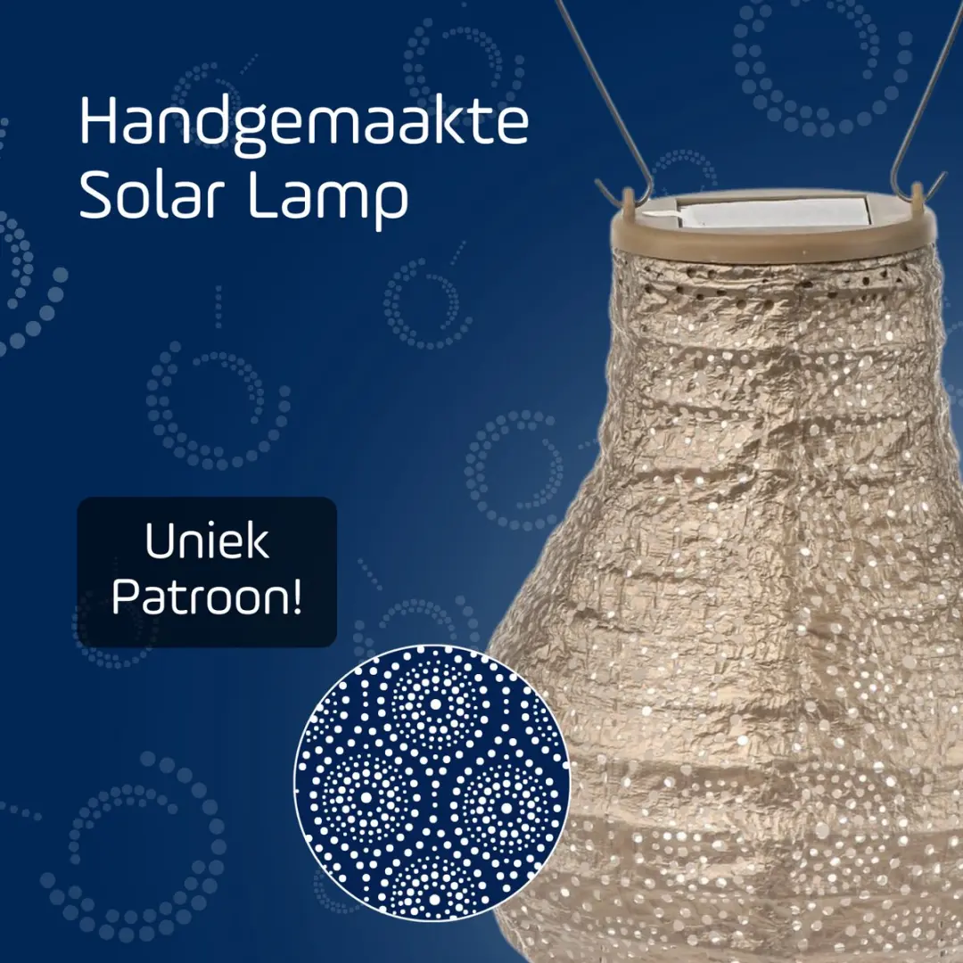 Lumiz Solar Tuinverlichting Occult Bulb 16cm - Goud