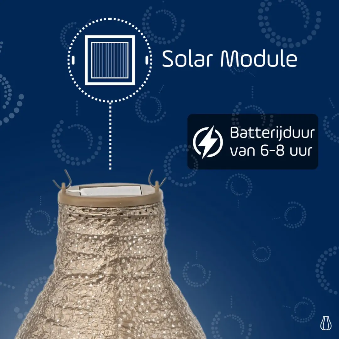 Lumiz Solar Tuinverlichting Occult Bulb 16cm - Goud