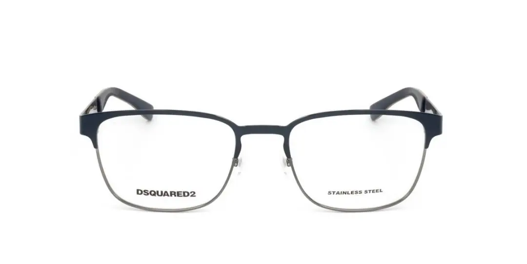 Dsquared2 D2 0005 Brilmontuur - Matte Blue Dark Ruthenium
