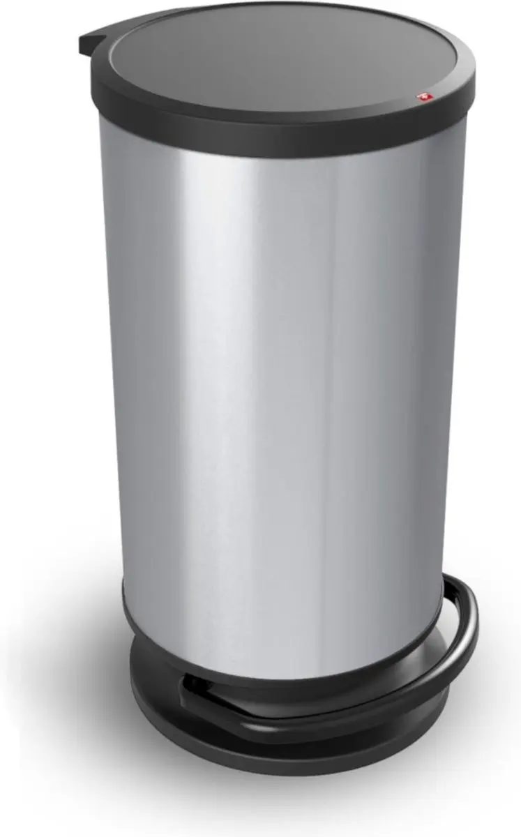 Rotho Paso Pedaalemmer 30L - Zilver Metallic