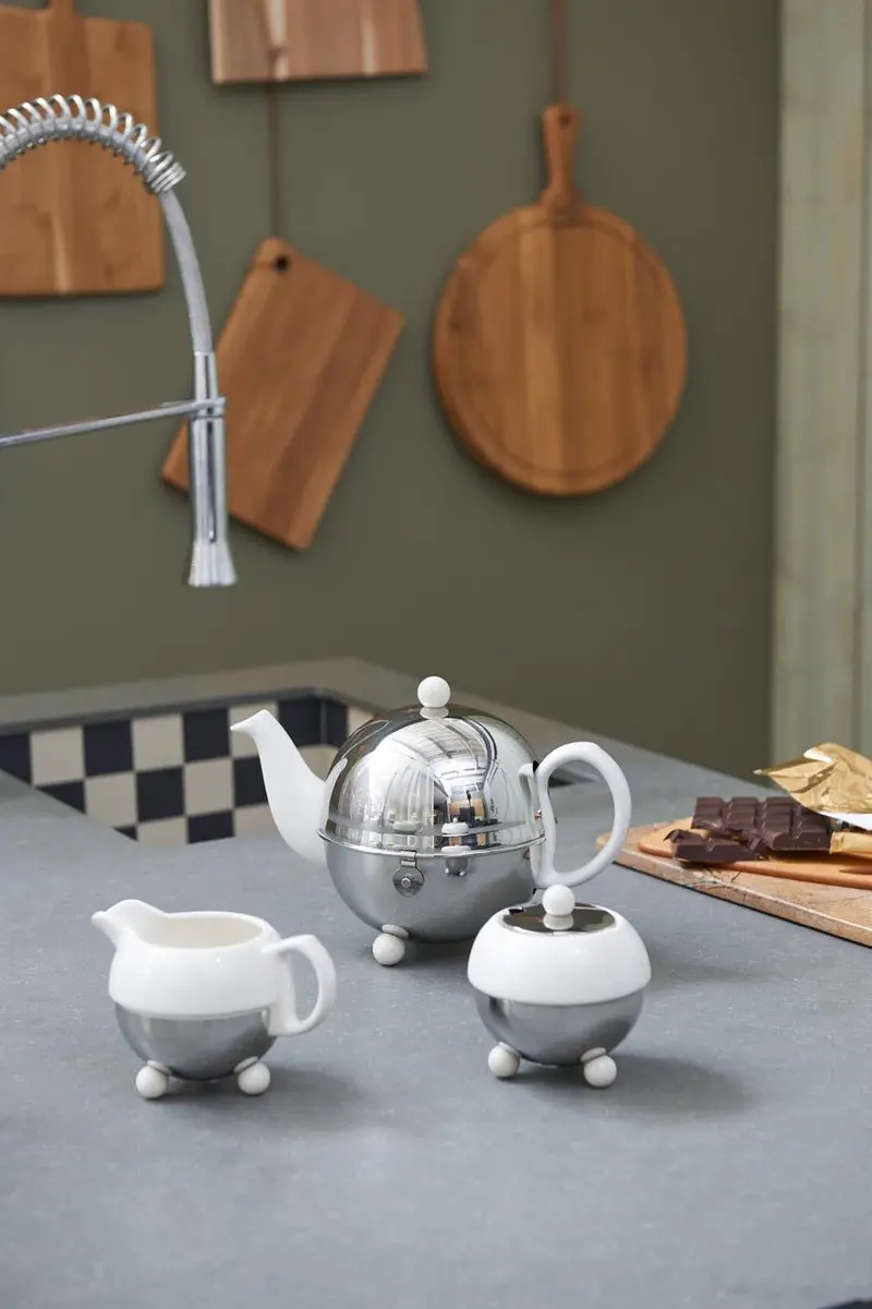 Bredemeijer Cosy Theepot Dubbelwandig 0,9L - Wit