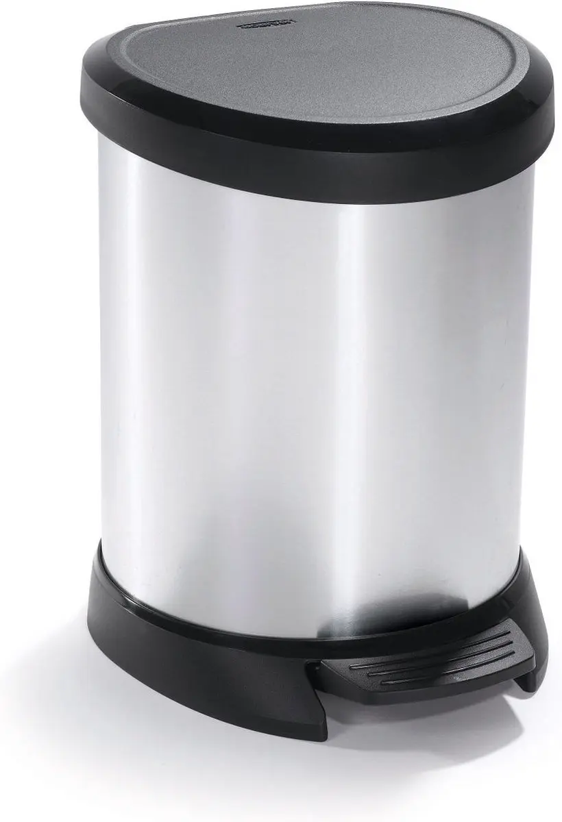 Curver Decobin Pedaalemmer 5L - Metallic