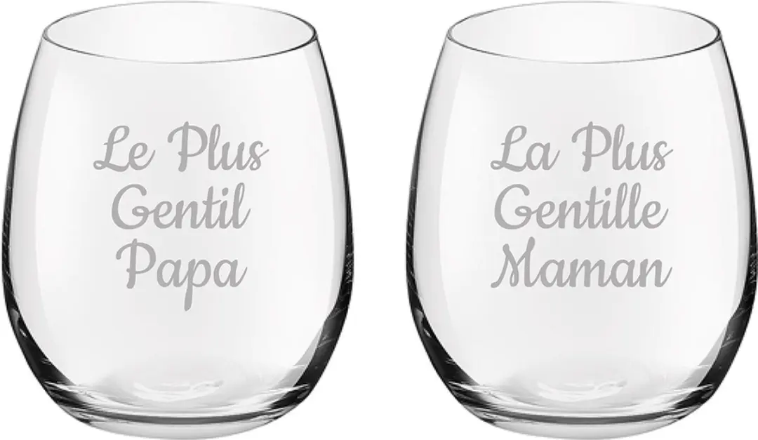 Royal Leerdam Drinkglas Le Plus Gentil Papa & Maman