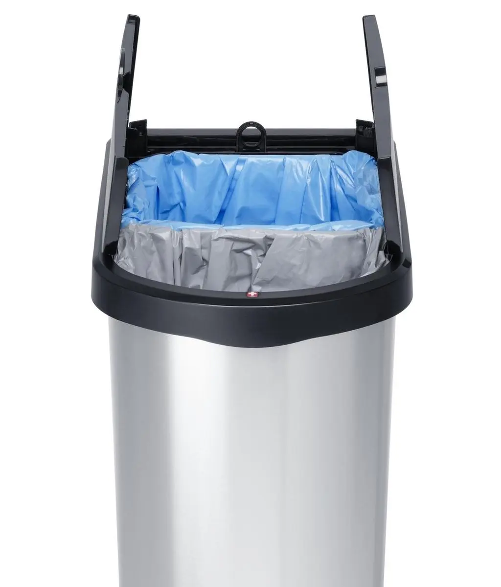 Rotho Paso Pedaalemmer 50L - 2x25L Zilver Metallic