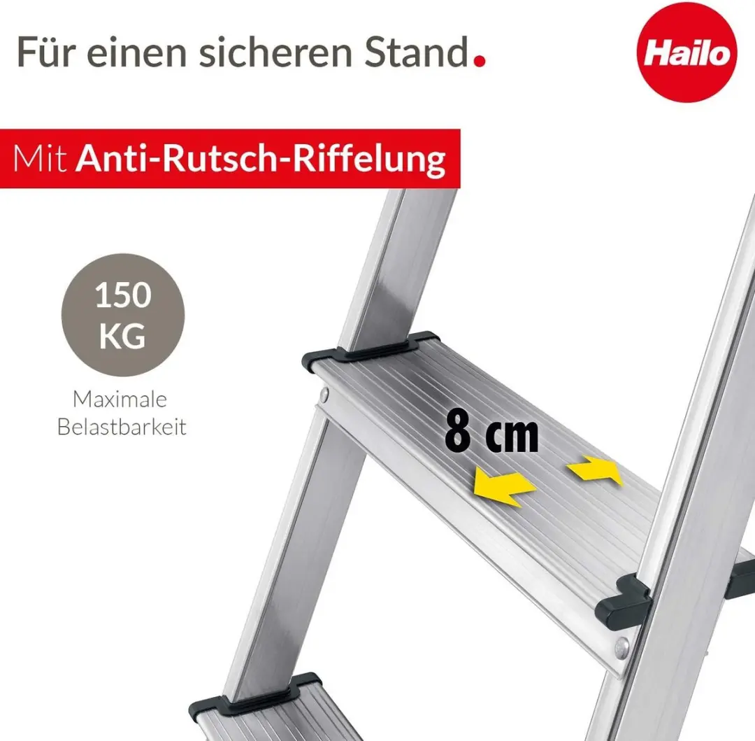 Hailo L60 Trapladder - EN 131 - 150 kg - afbeelding 6 van 6