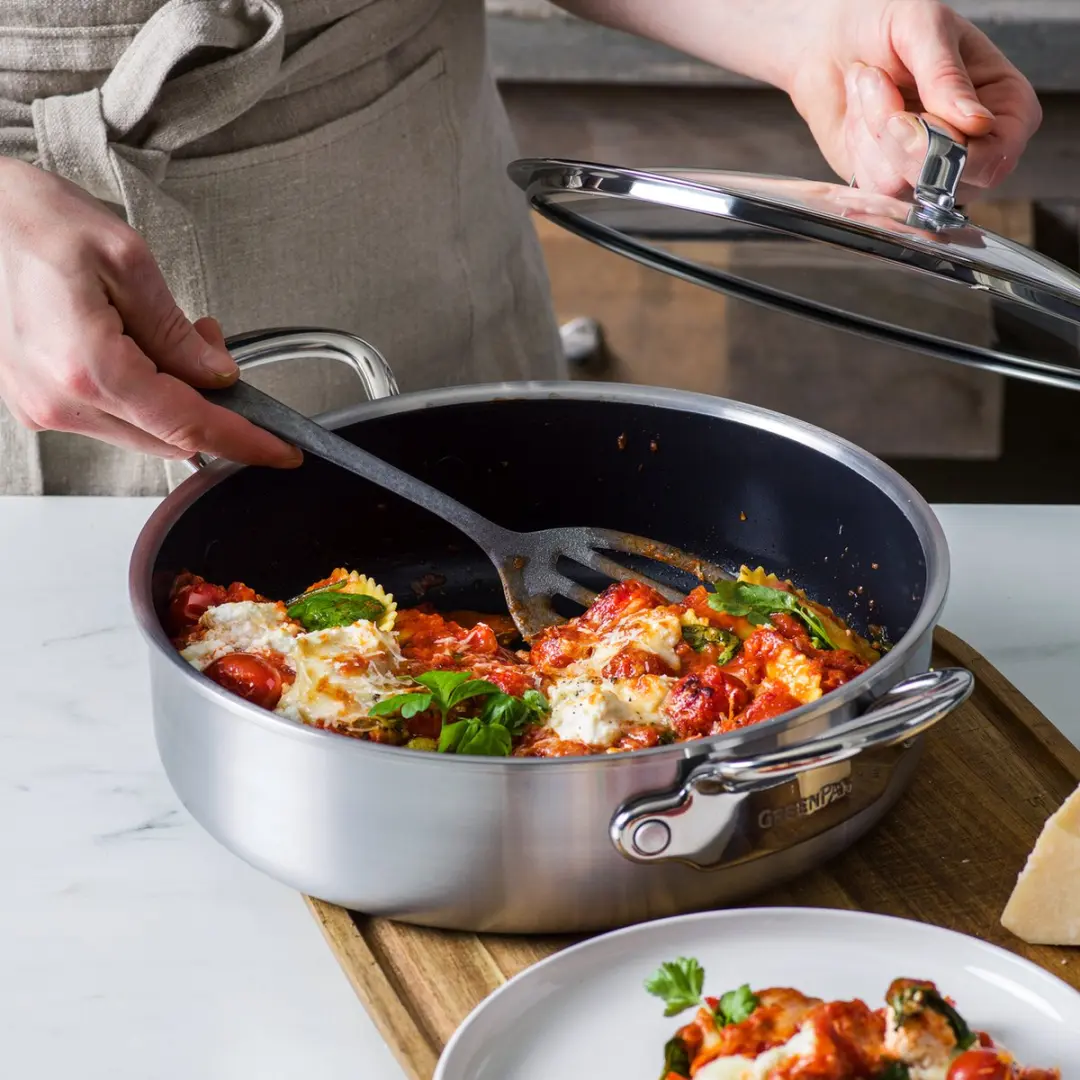 GreenPan Première CC003820-001 Stoofpan 26cm - 3,8L - Zilver - afbeelding 6 van 6