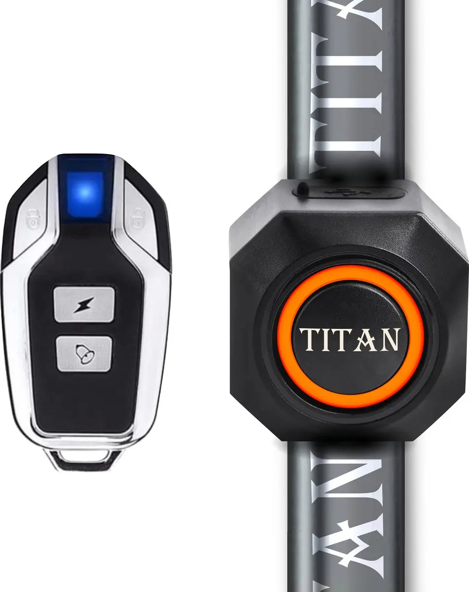 Titan 2in1 Fietsalarm & Fietslamp NVT