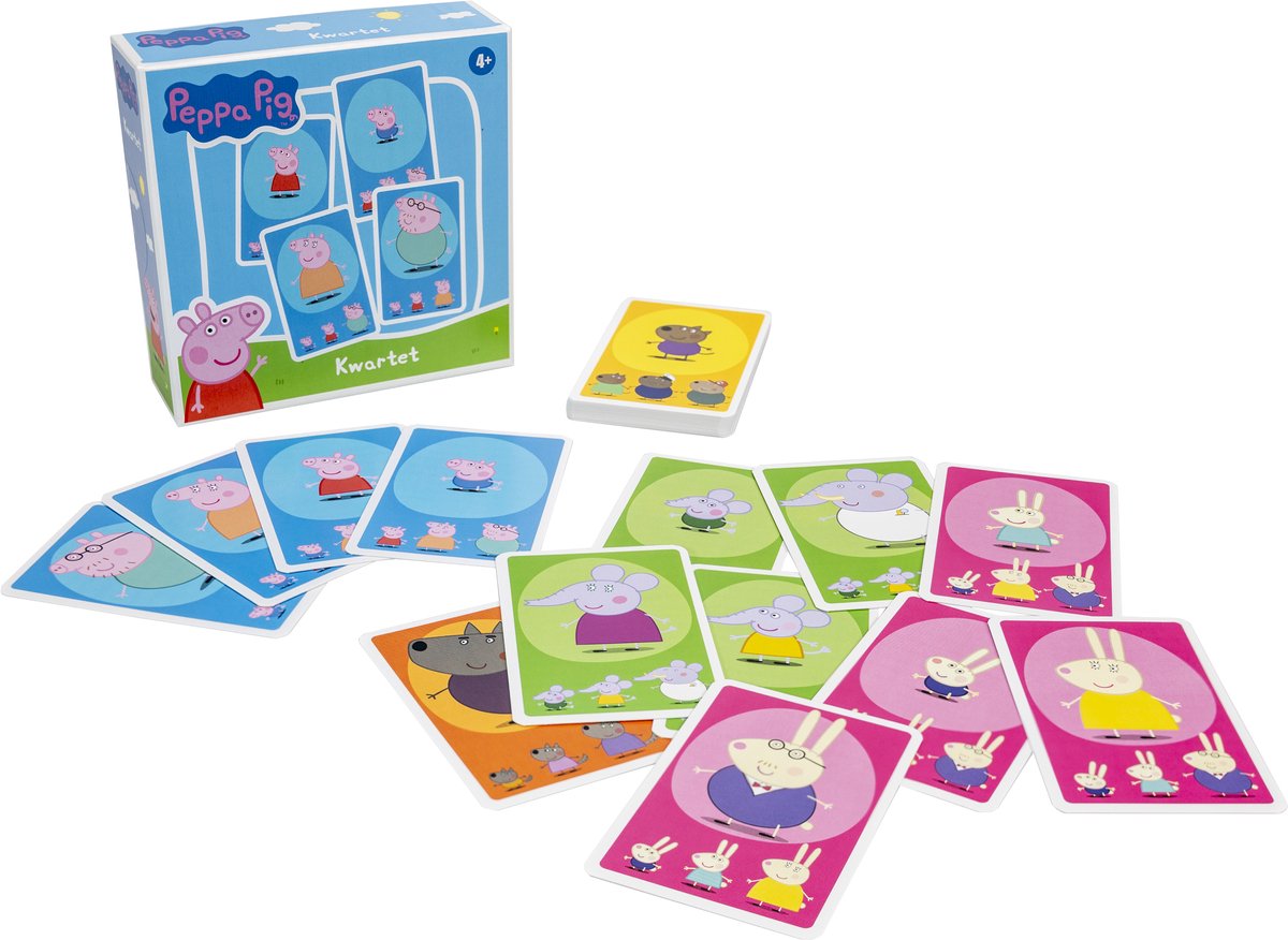 Tactic Peppa Pig Kwartet – Kaartspel – Kinderspel – Vanaf 4 jaar – 2-4 spelers