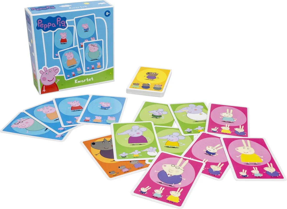 Tactic Peppa Pig Kwartet - 60477 - Kaartspel - 2-4 Spelers