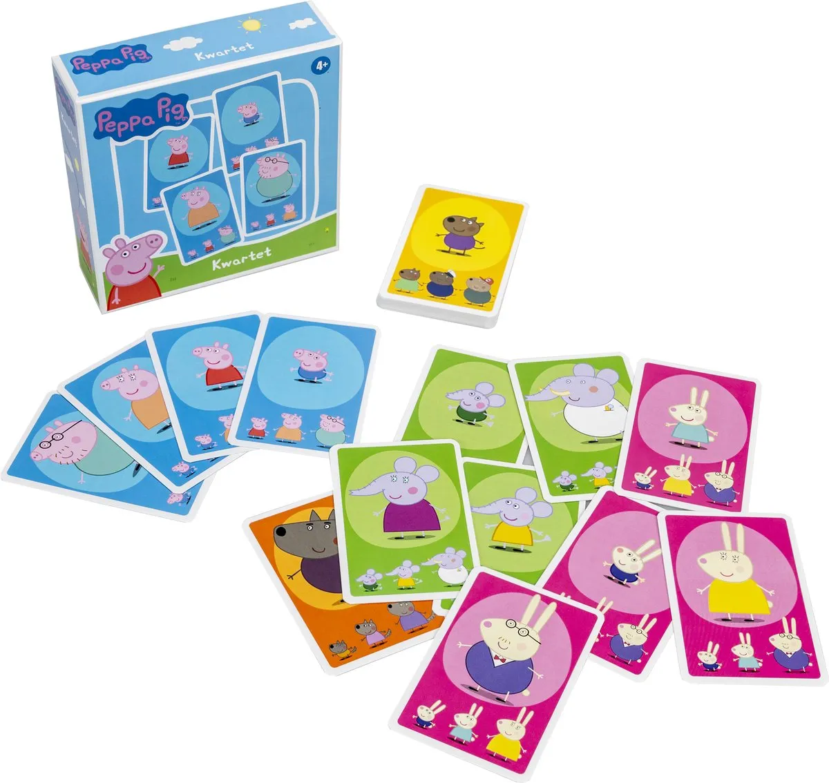 Tactic Peppa Pig Kwartet - 60477 - Kaartspel - 2-4 Spelers