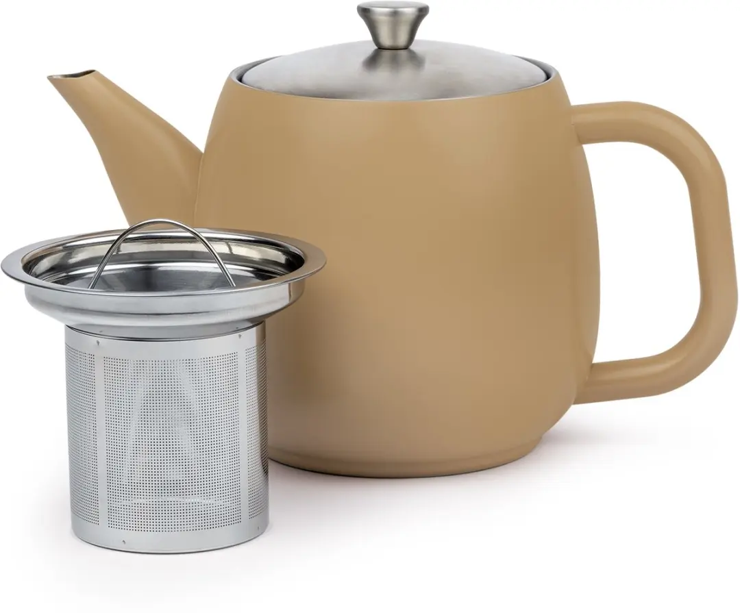 Bredemeijer Vera Theepot Dubbelwandig 0,9L - Latte Bruin