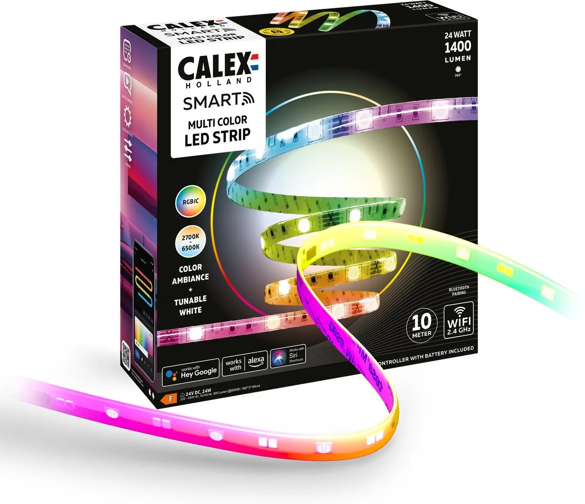 Calex Smart LED Strip RGBIC+CCT 10M