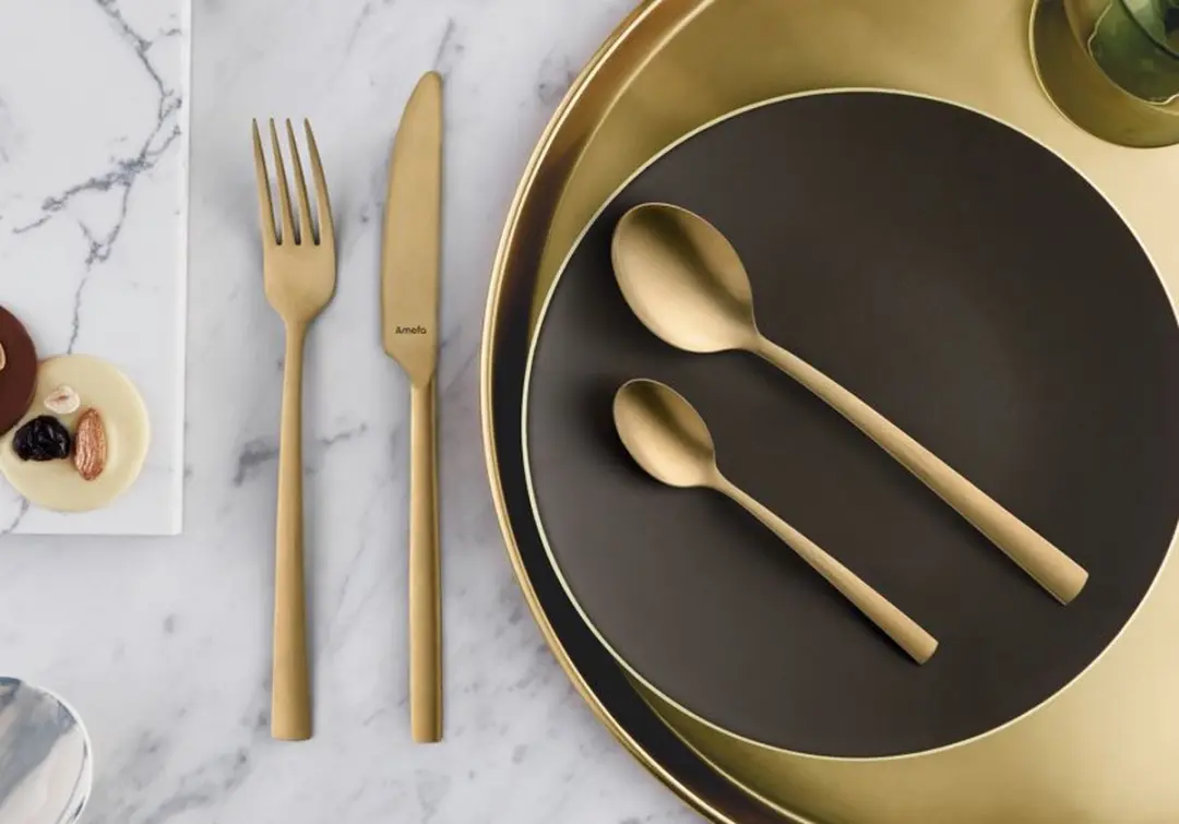 Amefa Manille Bestekset 42-delig - 6 Personen - Goud