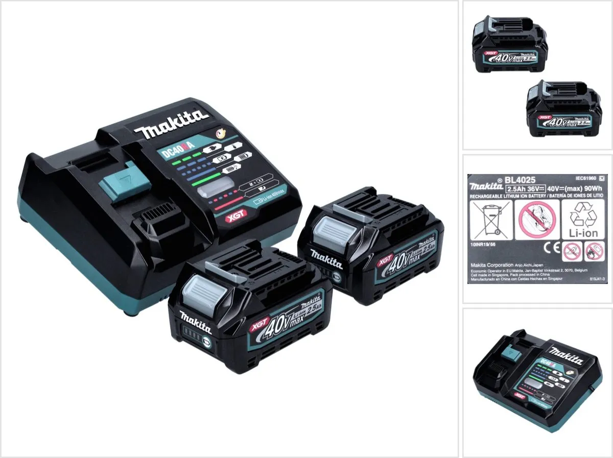 Makita 191L76-1 Accu & Lader 40V 2.5Ah
