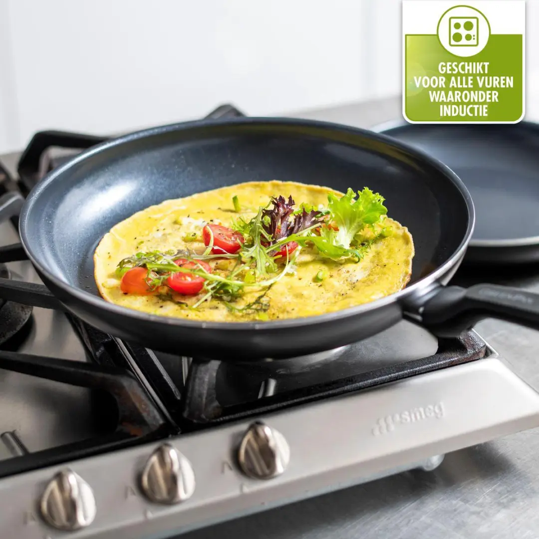 GreenPan Memphis Wokpan 28cm - 3.7L - Zwart - afbeelding 6 van 6