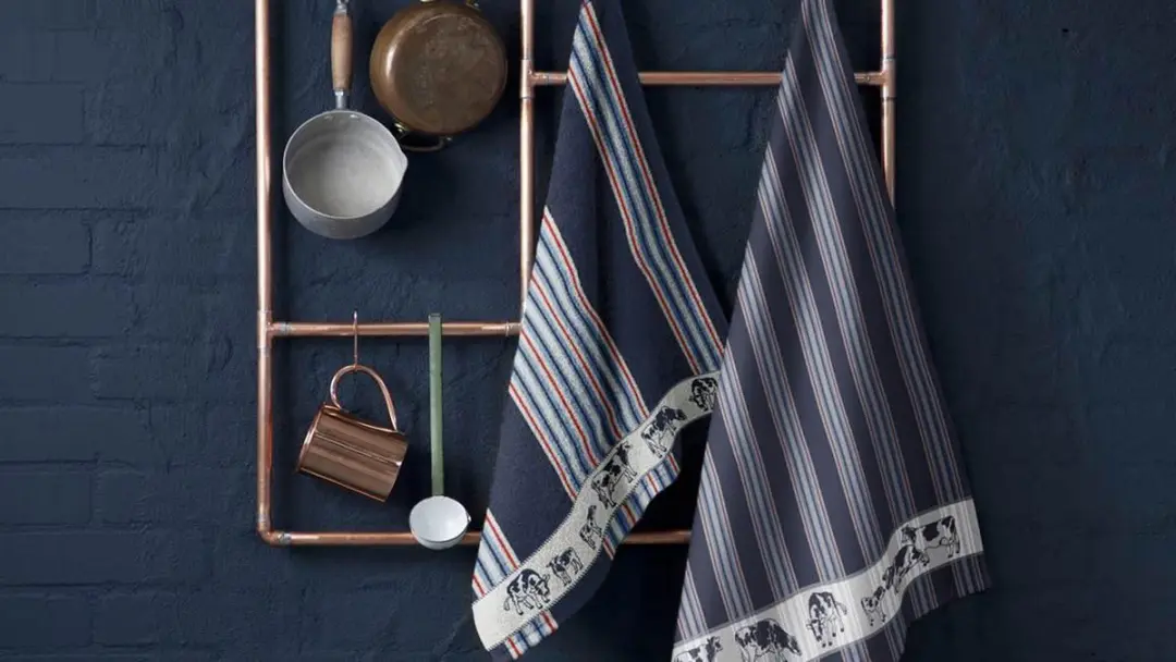 DDDDD Friesian Keukendoek - Set van 6 - 50x55cm - Badstof - Blauw - afbeelding 6 van 6