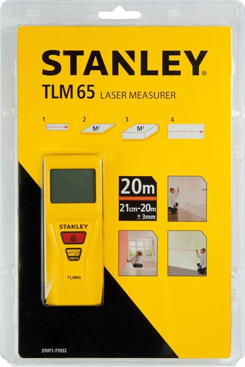 Stanley TLM65 Laserafstandsmeter - 2x AA