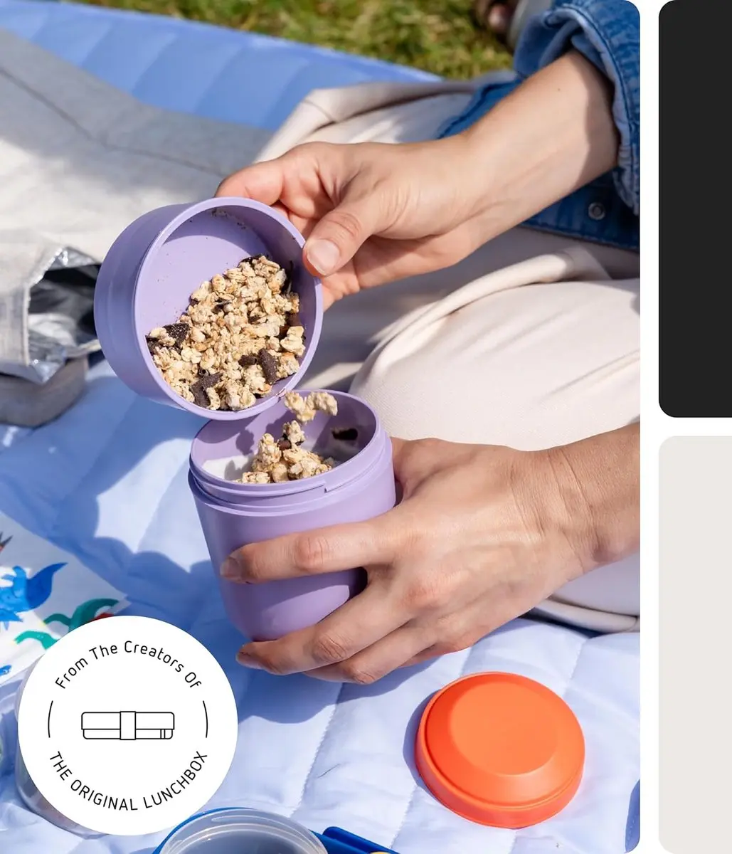 Amuse Tylla Duo Lunchbox 0.6L - 2 Vakken - Paars
