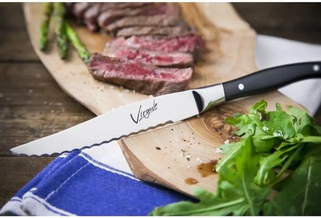 Amefa Virgule Steakmessen 23cm - Set van 12 - Zwart
