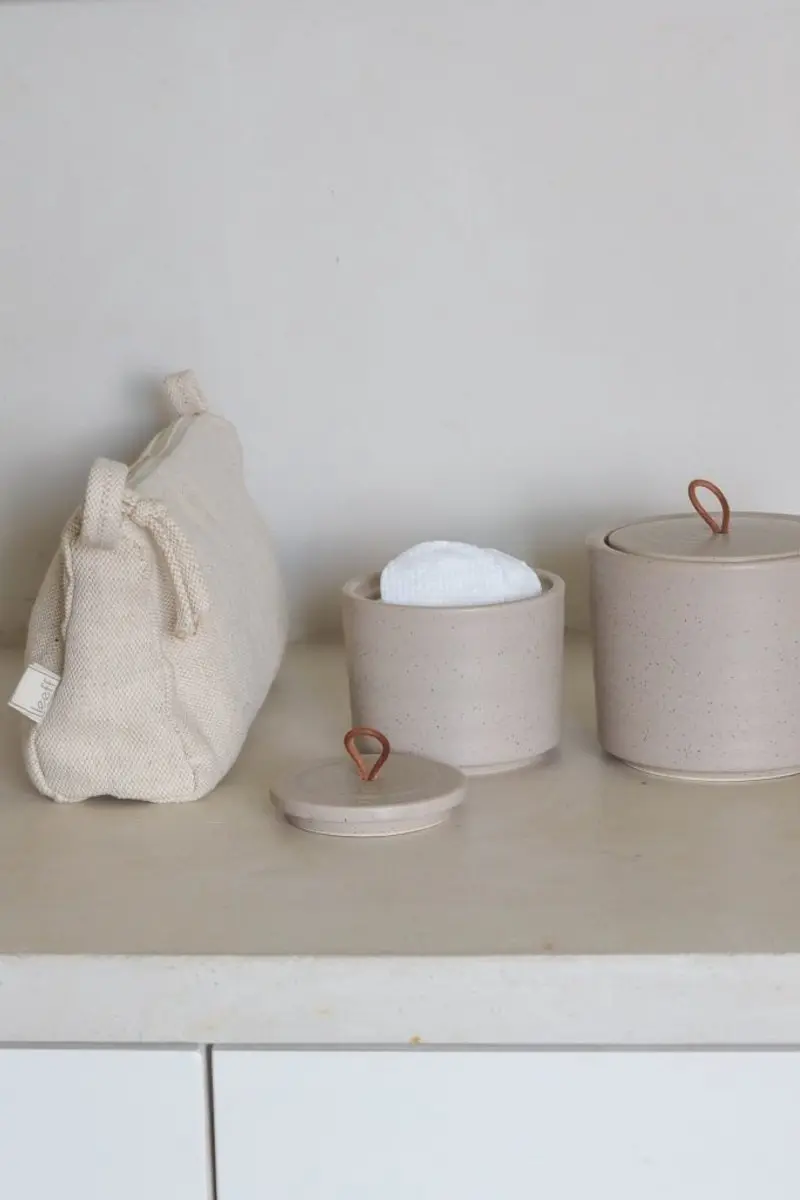 Leeff Storage Jar Silke L - Voorraadpot 100ml Taupe