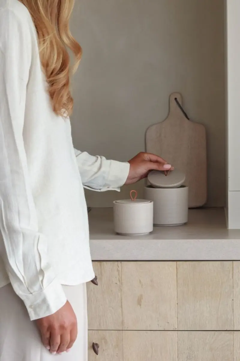 Leeff Storage Jar Silke L - Voorraadpot 100ml Taupe