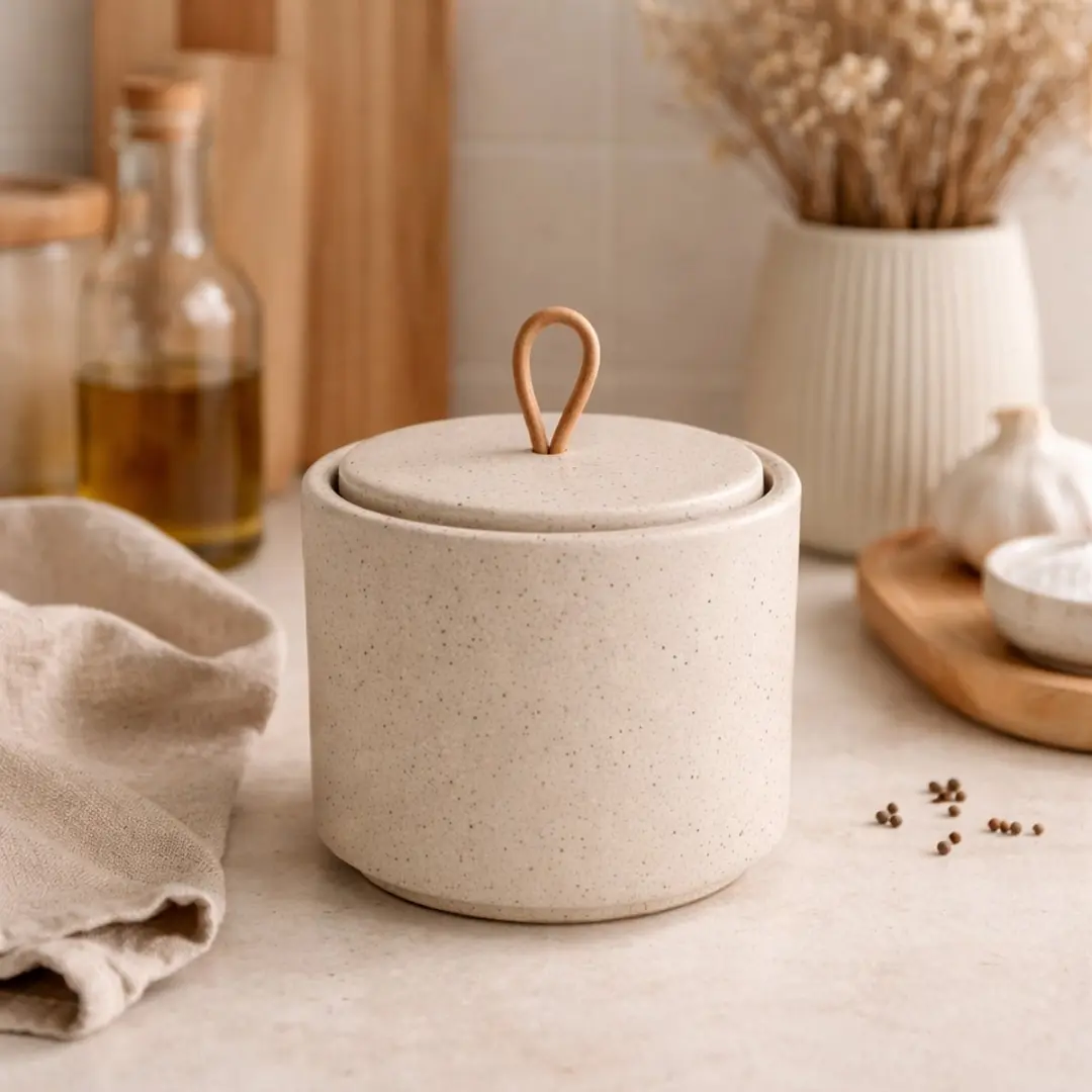 Leeff Storage Jar Silke L - Voorraadpot 100ml Taupe