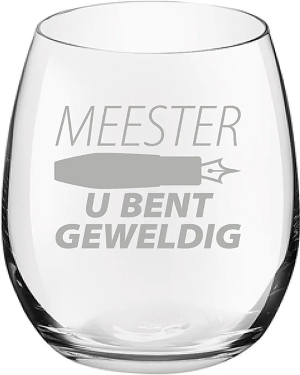 Royal Leerdam Drinkglas 39cl Meester Geweldig